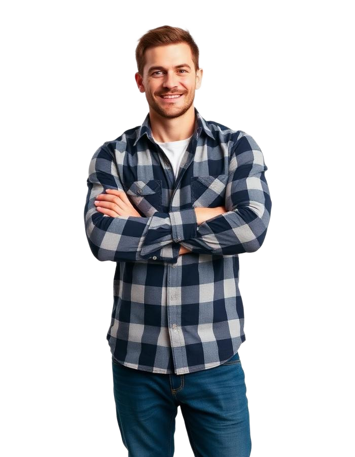 Confident man